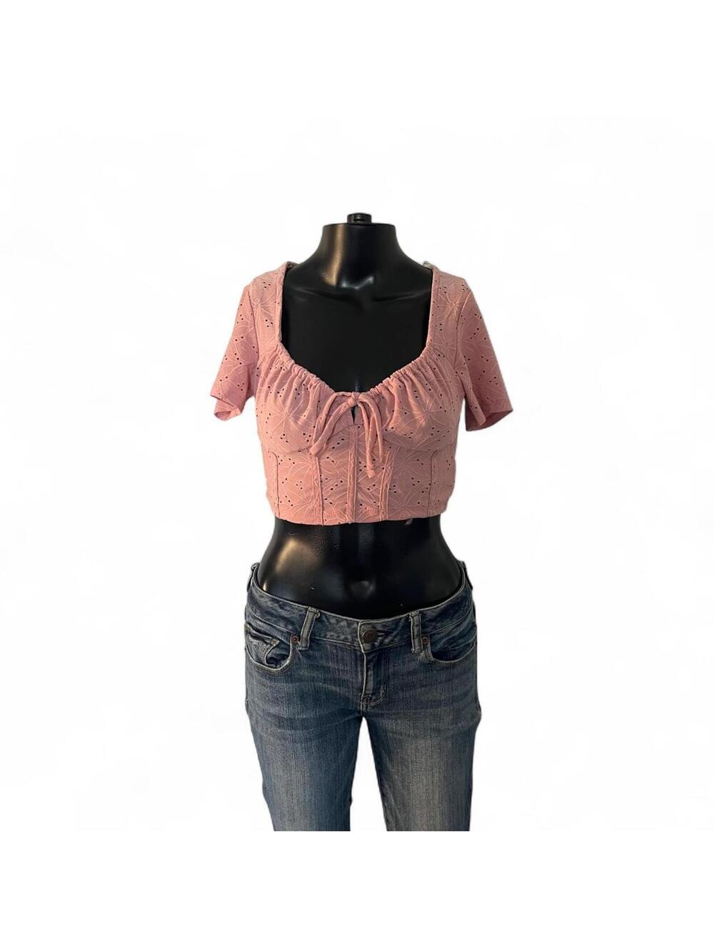 Blushe Pink Ruched Cropped Top 🌸✨
